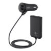 Road Rockstar: 4-Port Passenger Car Charger; Black